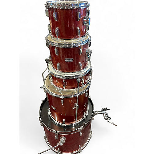 Used TAMA 5 Piece stagestar orange sparkle Drum Kit orange sparkle