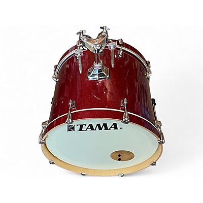 Used TAMA 5 Piece superstar classic red sparkle Drum Kit