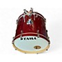 Used TAMA 5 Piece superstar classic red sparkle Drum Kit red sparkle