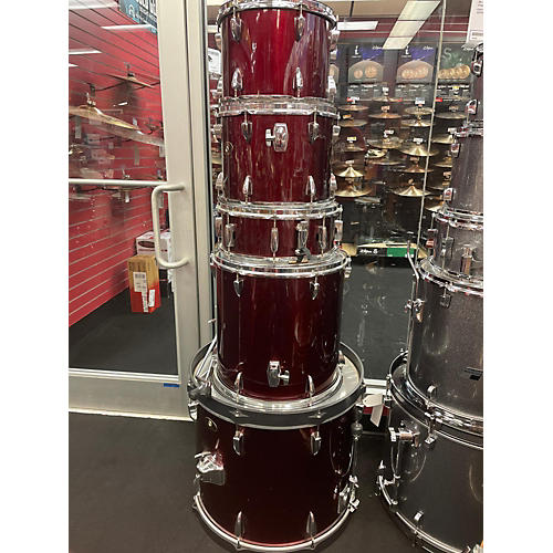 TAMA Used TAMA 5 piece Imperialstar Red Drum Kit Red