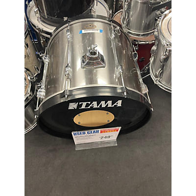 TAMA Used TAMA 5 piece Rockstar Metallic Silver Drum Kit