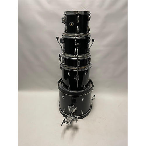 TAMA Used TAMA 5 piece Stagestar Black Drum Kit Black