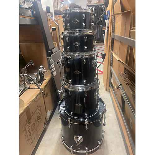 TAMA Used TAMA 5 piece Starclassic Birch Bubinga Black Clouds And Silver Lining Drum Kit Black Clouds and Silver Lining