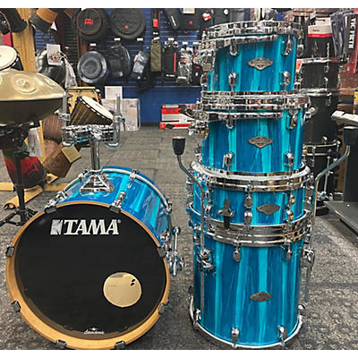 TAMA Used TAMA 5 piece Starclassic Performer AURORA SKY BLUE Drum Kit