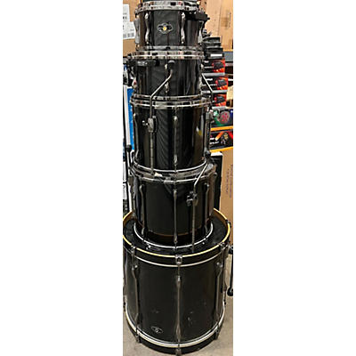 Used TAMA 5 piece Superstar Hyper Drive Metallic Black Drum Kit