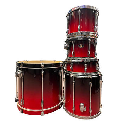 TAMA Used TAMA 5 piece Superstar Red To Black Fade Drum Kit