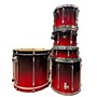 Used TAMA Used TAMA 5 piece Superstar Red To Black Fade Drum Kit Red to Black Fade