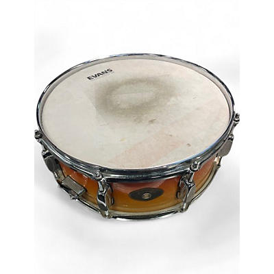 Used TAMA 5.5X14 Rockstar Series Snare 2 Color Sunburst Drum