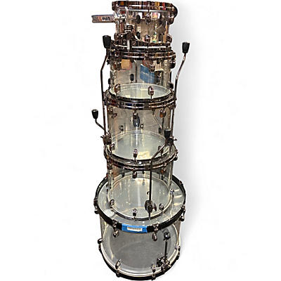 Used TAMA 50th Limited Starclassic Mirage 5pc Ice Blue Metallic Drum Kit