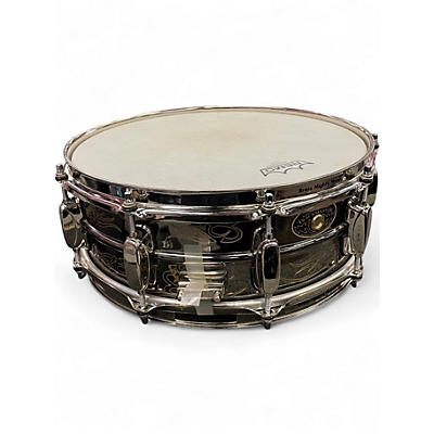 Used TAMA 5X14 Kenny Aronoff Track Master Signature Black Nickle over Brass Drum