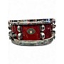 Used TAMA 5X14 Starclassic Snare Trans Red Drum Trans Red 8
