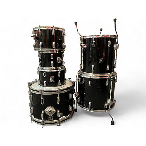 Used TAMA 6 Piece Imperialstar Black Drum Kit Black