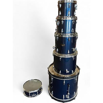 Used TAMA 6 Piece Imperialstar Blue Drum Kit