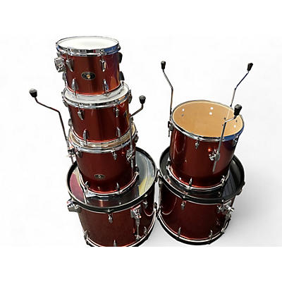 Used TAMA 6 Piece Imperialstar Candy Apple Mist Drum Kit