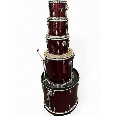 Used TAMA 6 Piece Imperialstar Flat Red Drum Kit