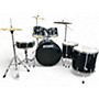 Used TAMA 6 Piece Imperialstar Hairline Black Drum Kit Hairline Black