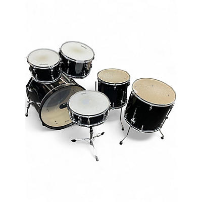 Used TAMA 6 Piece Imperialstar Trans Black Drum Kit