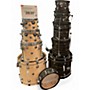Used TAMA 6 Piece LMP52TLBKSLCO Charcoal Oyster Lacquer Drum Kit Charcoal Oyster Lacquer