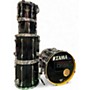 Used TAMA 6 Piece Rockstar Black Drum Kit Black