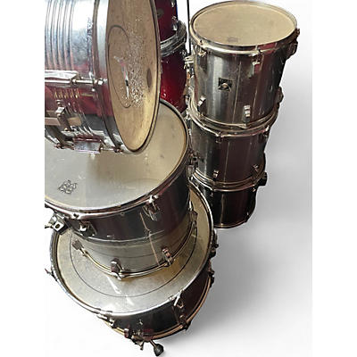 Used TAMA 6 Piece SWINGSTAR Chrome Silver Drum Kit