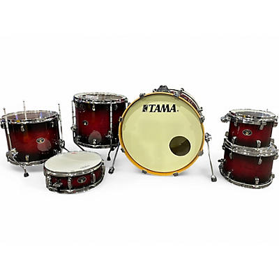 Used TAMA 6 Piece Silverstar Crimson Red Burst Drum Kit