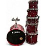 Used TAMA 6 Piece Starclassic PHANTASM OYSTER LACQUER Drum Kit PHANTASM OYSTER LACQUER