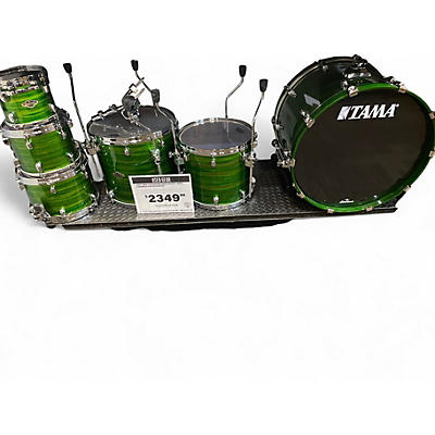 Used TAMA 6 Piece Starclassic Walnut/Birch Shamrock Oyster Drum Kit
