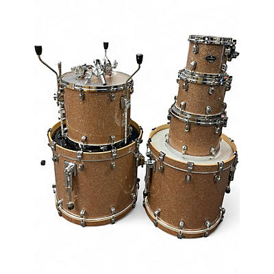 Used TAMA 6 Piece Starclassic vintage champagne glitter Drum Kit