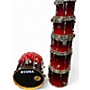 Used TAMA 6 Piece Superstar CRIMSON RED FADE Drum Kit CRIMSON RED FADE