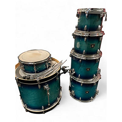 Used TAMA 6 Piece Superstar Classic Blue Lacquer Burst Drum Kit