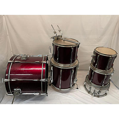 Used TAMA 6 piece Rockstar Wine Red Drum Kit