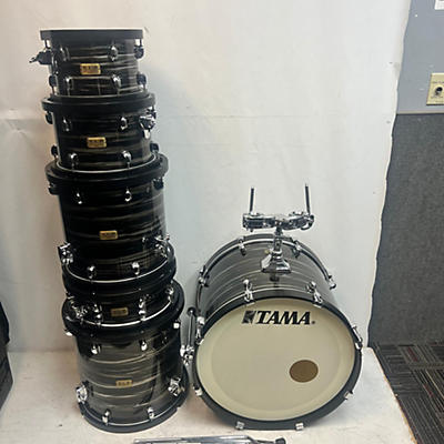 TAMA Used TAMA 6 piece SLP Limited Edition Studio Maple Charcoal Oyster Drum Kit