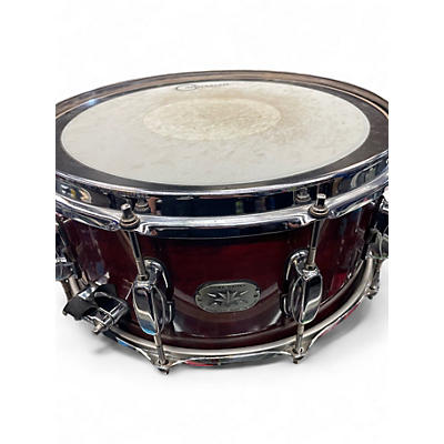 Used TAMA 6.5X14 ARTWOOD BIRCH RED MAHOGANY Drum