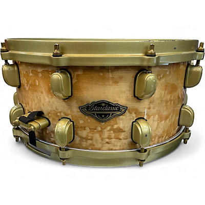 Used TAMA 6.5X14 Starclassic Snare BURL NATURAL Drum
