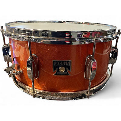 Used TAMA 6.5X14 Superstar Snare ORANGE SPARKLE Drum