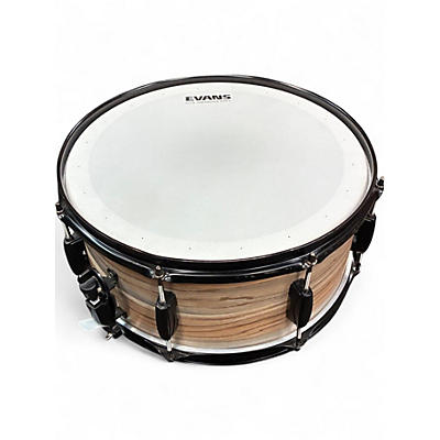 Used TAMA 6.5X14 WOODWORKS SNARE  ZEBRAWOOD WRAP Drum