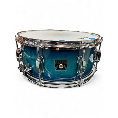 Used TAMA 6.5X14 superstar classic Trans Blue Drum