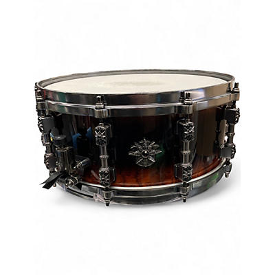 Used TAMA 6X14 Masai Warlord Snare 2 Tone Sunburst Drum