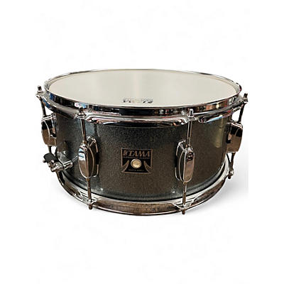 Used TAMA 6X14 Superstar Snare BLUE SPARKLE Drum