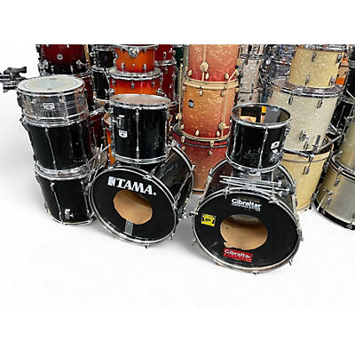 Used TAMA 7 Piece Rockstar Black Drum Kit