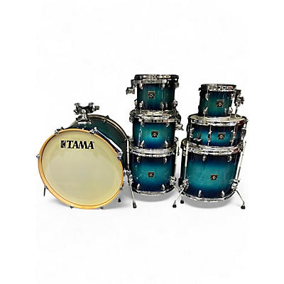 Used TAMA 7 Piece SUPERSTAR CLASSIC Blue Drum Kit