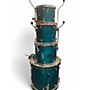 Used TAMA 7 Piece Superstar CLASSIC Blue Drum Kit Blue