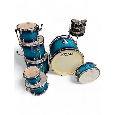 TAMA Used TAMA 7 Piece Superstar Classic CL72SBAB Blue Burst Drum Kit