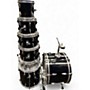 Used TAMA 7 Piece Swingstar Black Drum Kit Black