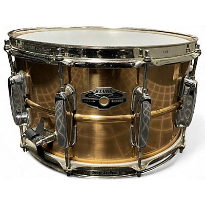 Used TAMA 8X14 POWER BRASS BRONZE Drum