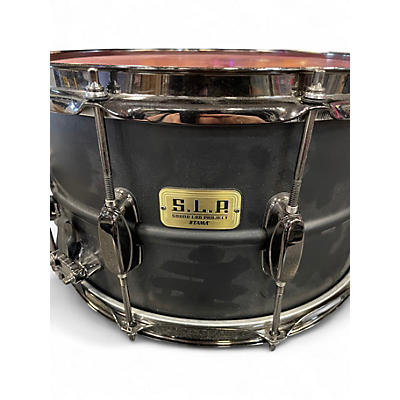 Used TAMA 8X14 S.L.P. BIG BLACK STEEL SNARE BLACK Drum