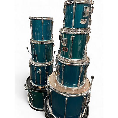 Used TAMA 9 Piece ARTSTAR Metallic Aqua Marine Drum Kit