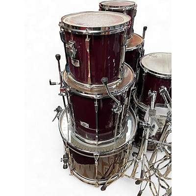 Used TAMA 9 Piece ROCKSTAR-DX Purple Drum Kit