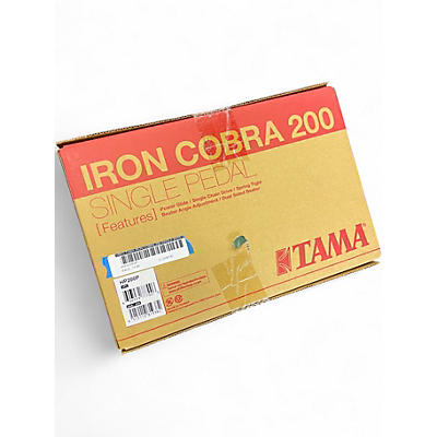 Used TAMA IRON COBRA 200 SINGLE BASS DRUM PEDAL Single Bass Drum Pedal