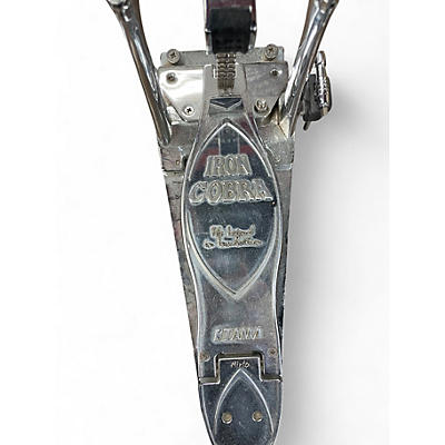 Used TAMA Iron Cobra Silver Double Kick Pedal Double Bass Drum Pedal
